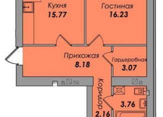 Продается 2-комнатная квартира, 65.3 м2, Калининград, Московский район, Минусинская улица, 5
