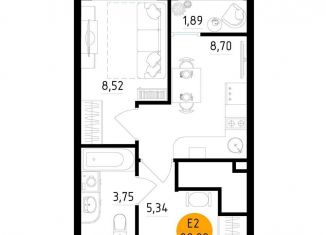 Продам 1-ком. квартиру, 28.2 м2, Рязань