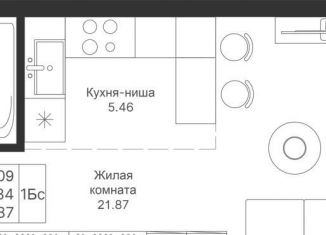 Квартира на продажу студия, 32.1 м2, Казань
