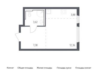 Продается квартира студия, 27.2 м2, Москва, жилой комплекс Остафьево, к17