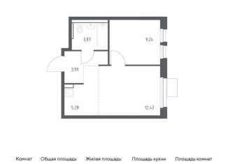 Продам однокомнатную квартиру, 34.7 м2, Московская область, квартал Ивакино, 2к1