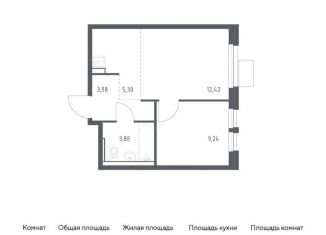 Продается 1-комнатная квартира, 34.7 м2, Московская область, квартал Ивакино, 2к1