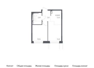 Продажа 1-комнатной квартиры, 32.7 м2, Москва, жилой комплекс Остафьево, к16