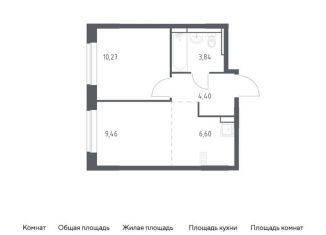 Продается 1-комнатная квартира, 34.6 м2, Московская область, жилой комплекс Новое Видное, 17