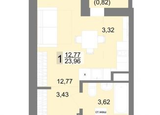 Квартира на продажу студия, 24 м2, Екатеринбург, метро Уралмаш, Балаклавский тупик, 2В