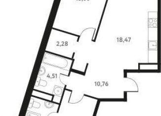 Продаю 2-ком. квартиру, 71.3 м2, Пушкино, Школьная улица, 28к1