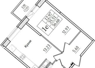 Продажа однокомнатной квартиры, 36.7 м2, Санкт-Петербург, ЖК Живи в Рыбацком, Гудиловская улица, 5к1