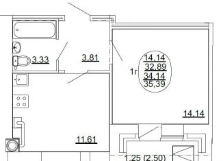 Продается 1-комнатная квартира, 34.1 м2, Йошкар-Ола, улица Чкалова, Октябрьский микрорайон