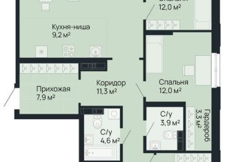 Четырехкомнатная квартира на продажу, 112.4 м2, Нижний Новгород, метро Стрелка