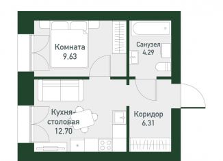Продается 1-ком. квартира, 32.9 м2, Свердловская область