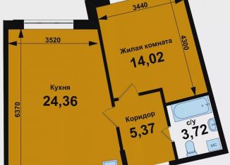 Продажа однокомнатной квартиры, 47.5 м2, Нижегородская область
