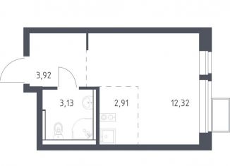 Продам квартиру студию, 22.3 м2, посёлок Жилино-1