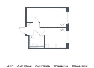 1-ком. квартира на продажу, 34.5 м2, Москва