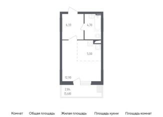 Продается квартира студия, 31.8 м2, посёлок Жилино-1, жилой комплекс Егорово Парк, к1, ЖК Егорово Парк