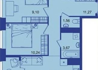 Продается 2-ком. квартира, 54.5 м2, Брянск, Советская улица, 122, Советский район