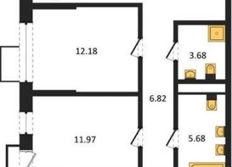 Продаю 3-ком. квартиру, 86 м2, Воронежская область, набережная Чуева, 7