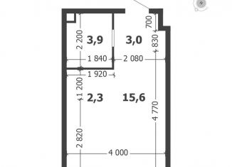 Продам квартиру студию, 24.8 м2, Москва, 3-я очередь, к7, ЖК Шагал