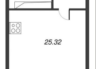 Квартира на продажу студия, 28.3 м2, Ленинградская область