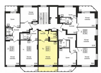 Продам квартиру студию, 36.4 м2, Новосибирск, Вилюйская улица, 6