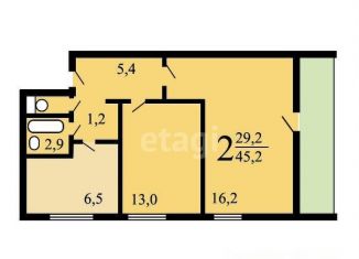 Продам 2-комнатную квартиру, 45 м2, Москва, метро Севастопольская, Сумской проезд, 8к1