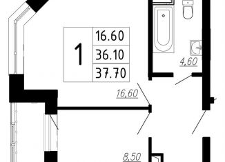 Продажа однокомнатной квартиры, 37.2 м2, Звенигород, 3-й микрорайон, 9