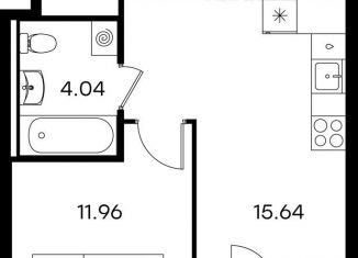 Продажа однокомнатной квартиры, 36.8 м2, Казань, Кировский район