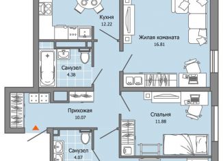 Продаю 3-комнатную квартиру, 81 м2, Ульяновск, жилой комплекс Ультраград, 2, Засвияжский район