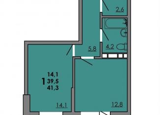 Продам 1-ком. квартиру, 39.5 м2, Ростовская область