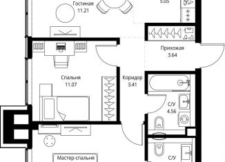 Продажа 2-комнатной квартиры, 58.4 м2, Москва, метро Ботанический сад, проспект Мира, 186Ас1