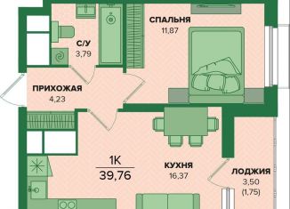 Продам однокомнатную квартиру, 39.8 м2, Тульская область