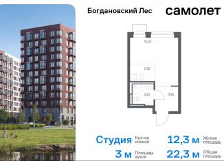 Продается квартира студия, 22.3 м2, Московская область, жилой комплекс Богдановский Лес, 10.2