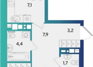 Продам трехкомнатную квартиру, 68.9 м2, Ижевск, Устиновский район, улица Архитектора П.П. Берша, 44