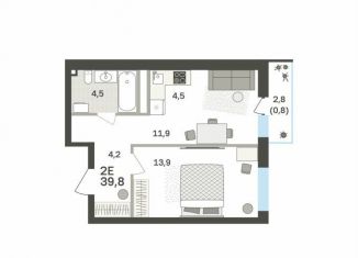 Продам 2-ком. квартиру, 39.8 м2, Пермский край