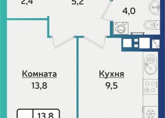 Продажа однокомнатной квартиры, 36.9 м2, Удмуртия, Южная улица