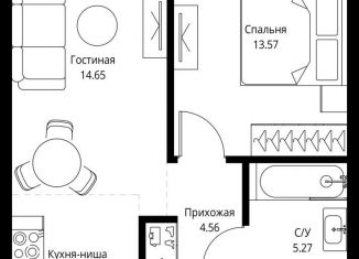 1-комнатная квартира на продажу, 43.7 м2, Москва, проспект Мира, 186Ас1