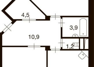 Продам 2-ком. квартиру, 72.6 м2, деревня Ивановское, улица Семёна Гордого, 3