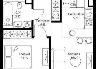 Продается однокомнатная квартира, 36.2 м2, Москва, проспект Мира, 186Ас1