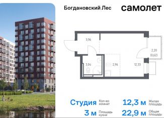 Квартира на продажу студия, 22.9 м2, Ленинский городской округ, жилой комплекс Богдановский Лес, 7.3