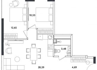 Продается 3-ком. квартира, 61.1 м2, Москва, Окружной проезд, 10Б, район Соколиная Гора