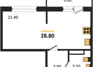 Продам квартиру студию, 28.8 м2, Новосибирская область, улица Титова, с1