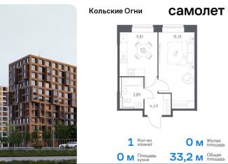 Продажа 1-ком. квартиры, 33.2 м2, Мурманская область