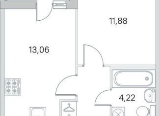 Однокомнатная квартира на продажу, 35.6 м2, Ленинградская область, Ясная улица, 20к2