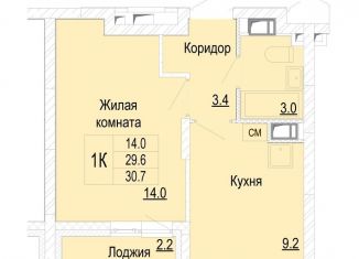 Продается 1-ком. квартира, 30.7 м2, Нижегородская область