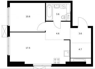 Продам 2-комнатную квартиру, 44.6 м2, Москва, СВАО