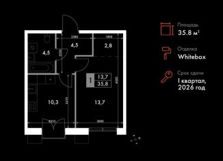 Продам 1-ком. квартиру, 35.8 м2, Владивосток