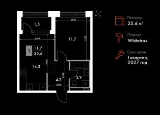 Продажа однокомнатной квартиры, 35.6 м2, Владивосток, Ленинский район, улица Крылова, 10/1