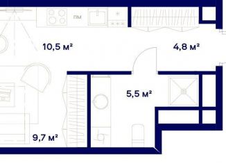 Продам квартиру студию, 30.5 м2, Москва, жилой комплекс Союз, к3, метро Ботанический сад