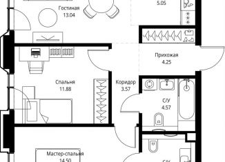 2-ком. квартира на продажу, 62.3 м2, Москва, метро Ботанический сад, проспект Мира, 186Ас1