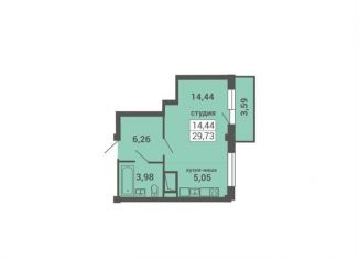 Продаю квартиру студию, 29.1 м2, Архангельск