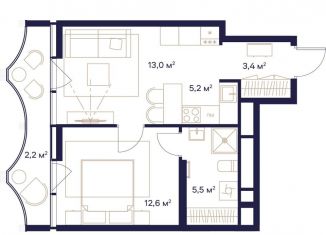 Продается 1-комнатная квартира, 41.9 м2, Москва, жилой комплекс Союз, к3, метро Ботанический сад